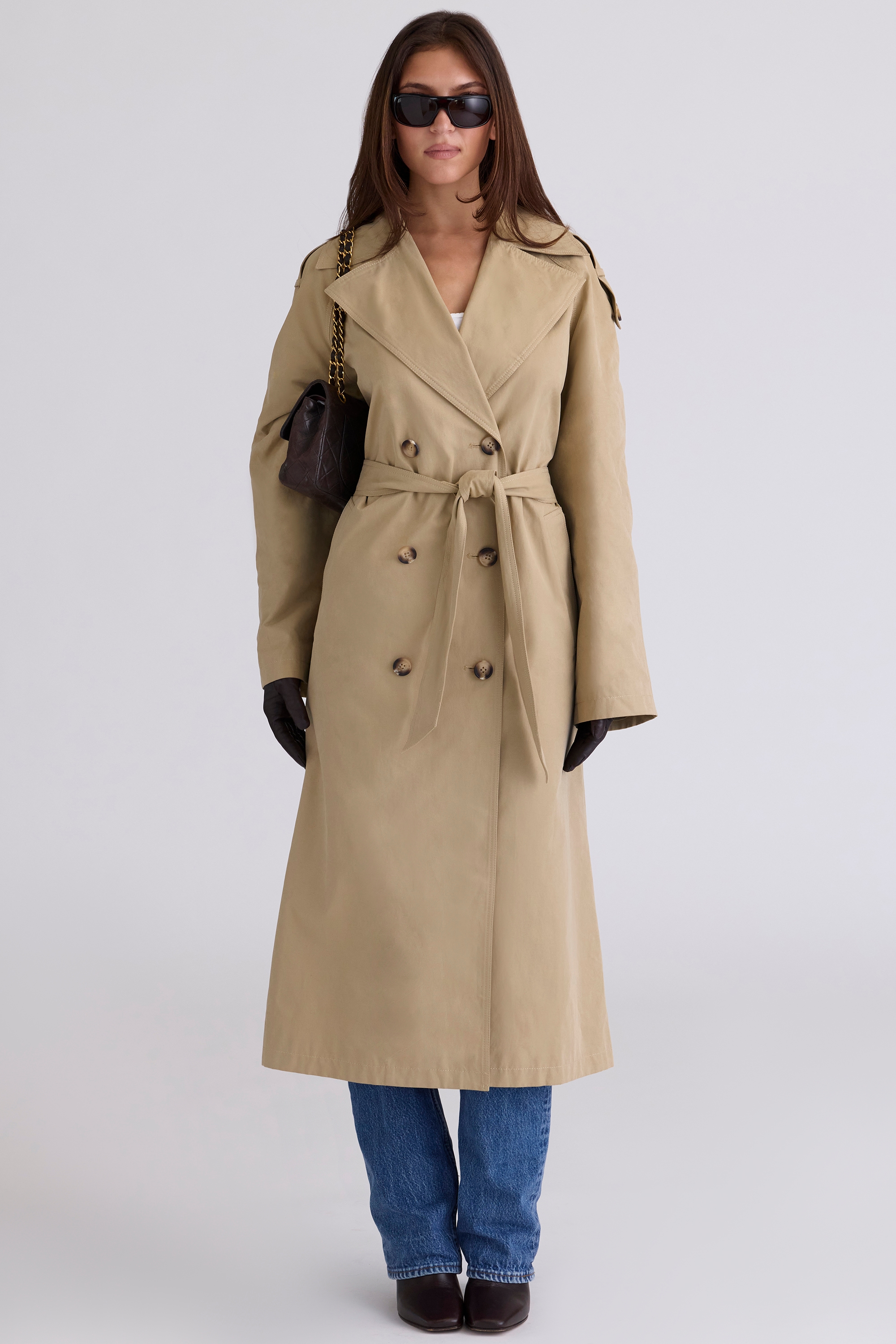 Marais  Camel Belted Full Trench Coat — image 7