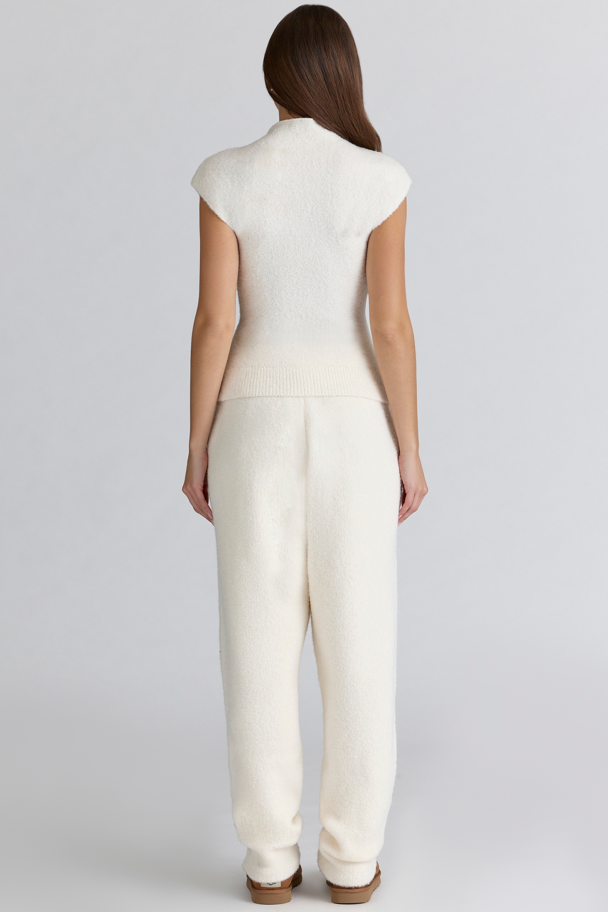 Caia  Ivory Wool Boucle Knit Top — image 7