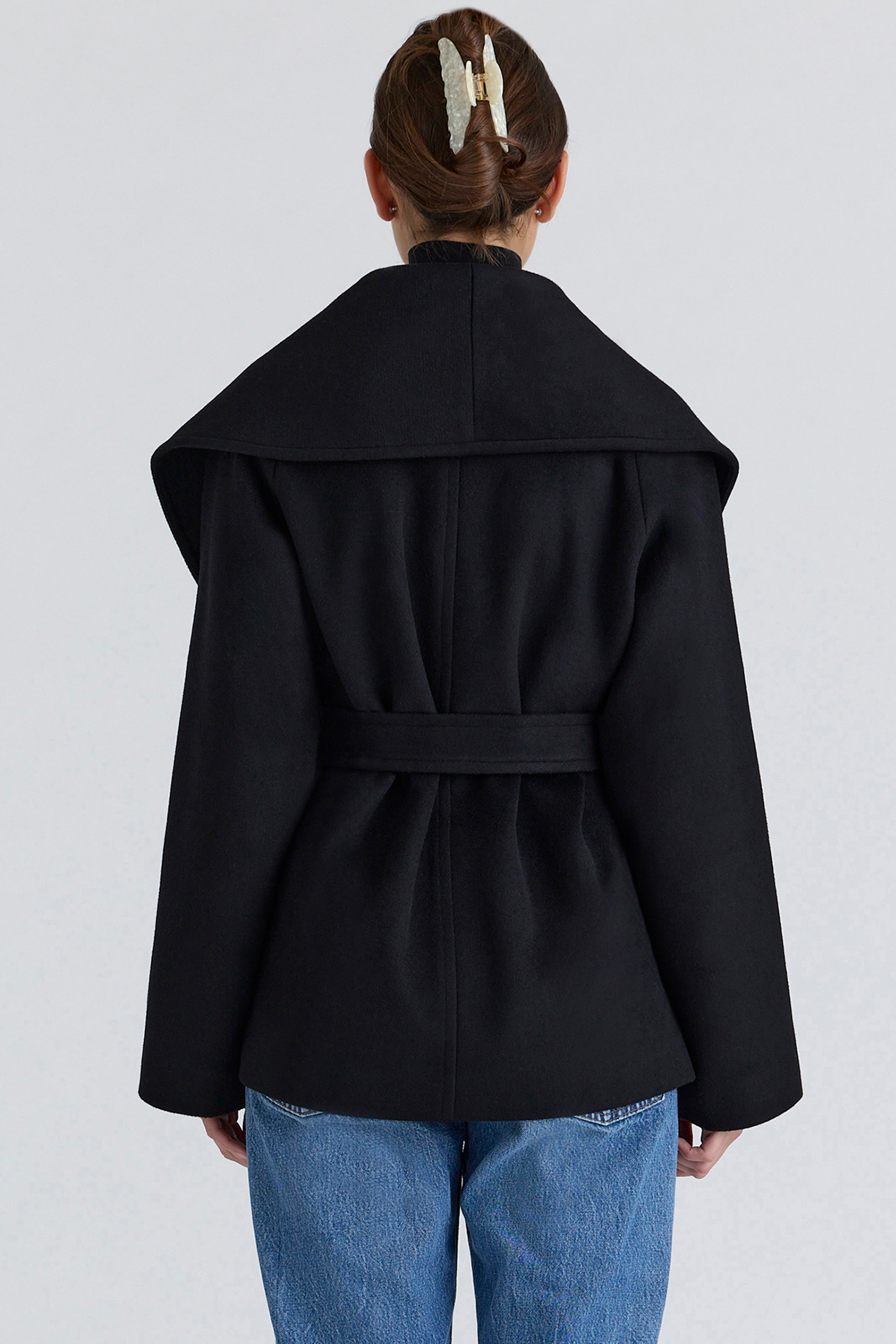James  Black Wool Shawl Collar Jacket — image 2