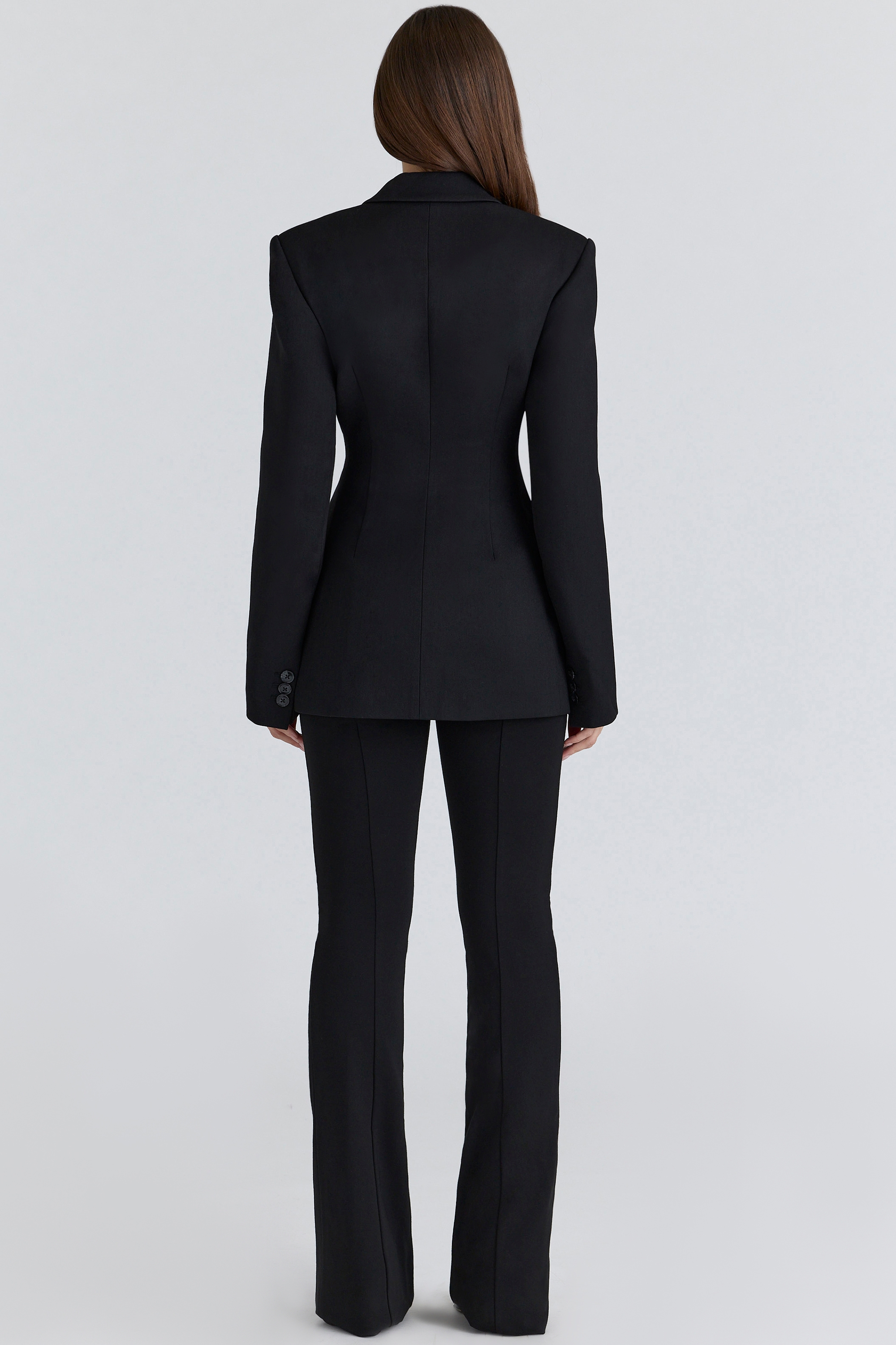 Luella  Black Crepe Hourglass Blazer Jacket — image 2