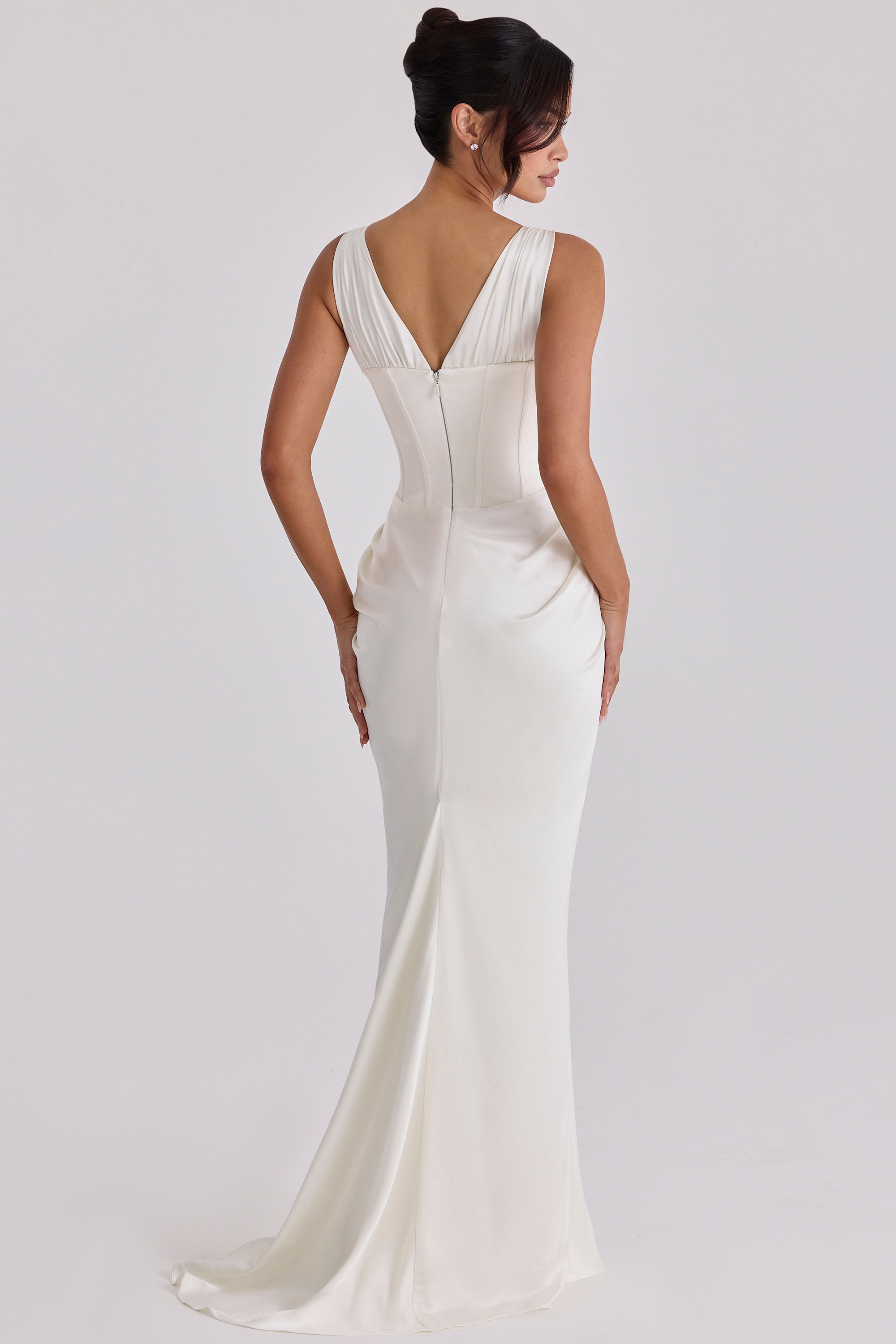 Arianna  Ivory Satin Corset Bridal Gown — image 2