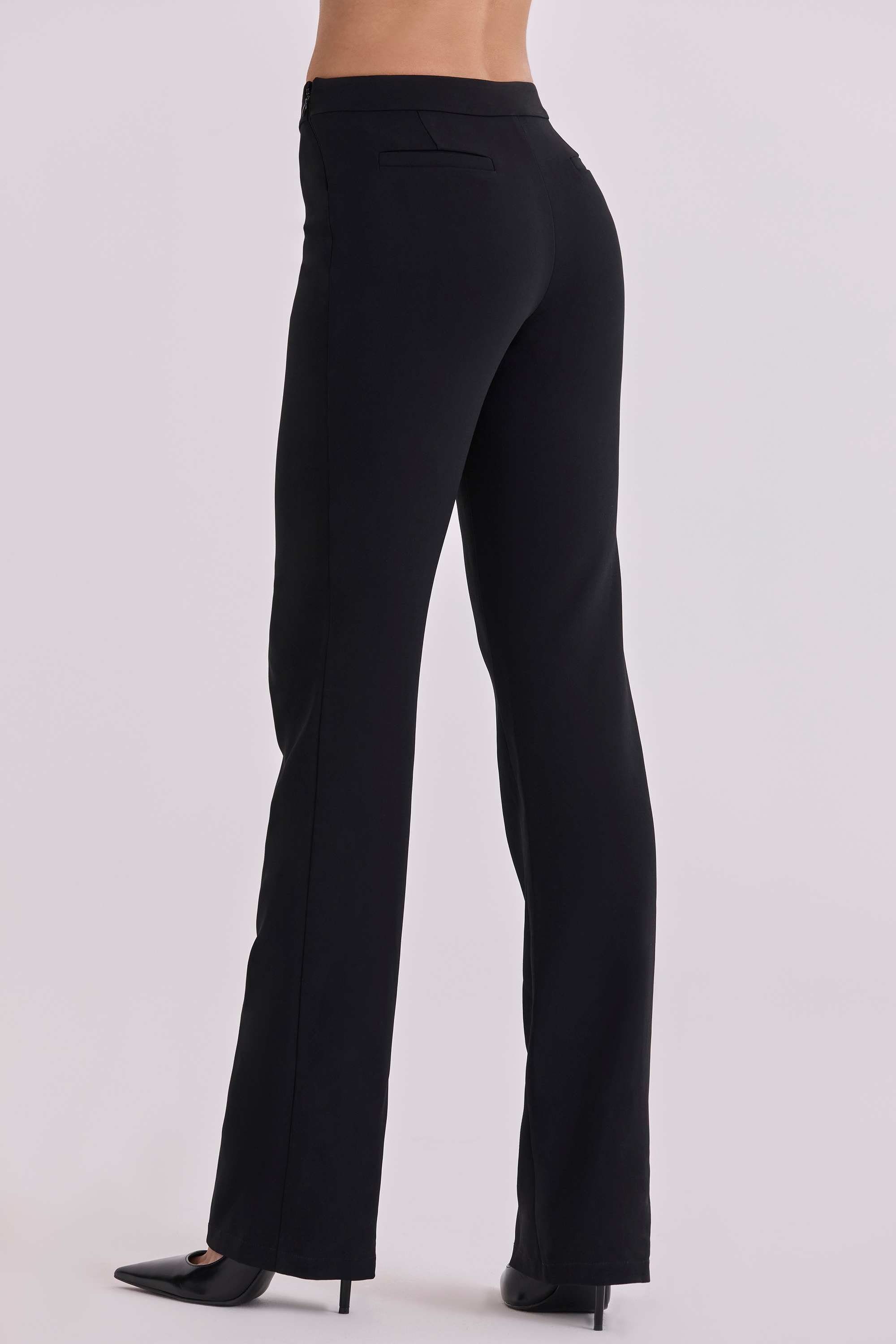 Chiara  Black Straight Leg Trousers — image 3