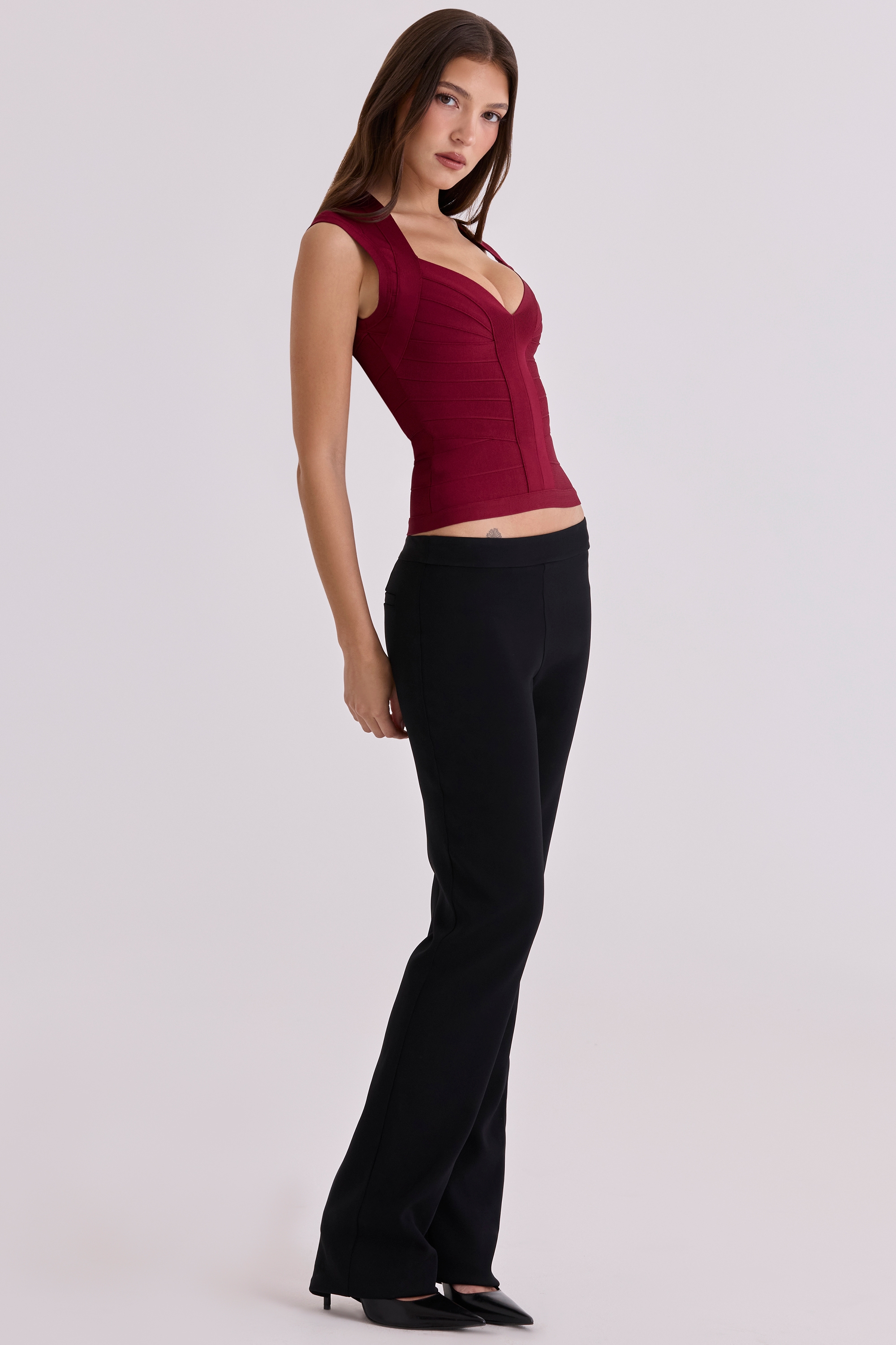 The Icon  Wine Bandage Top — image 7