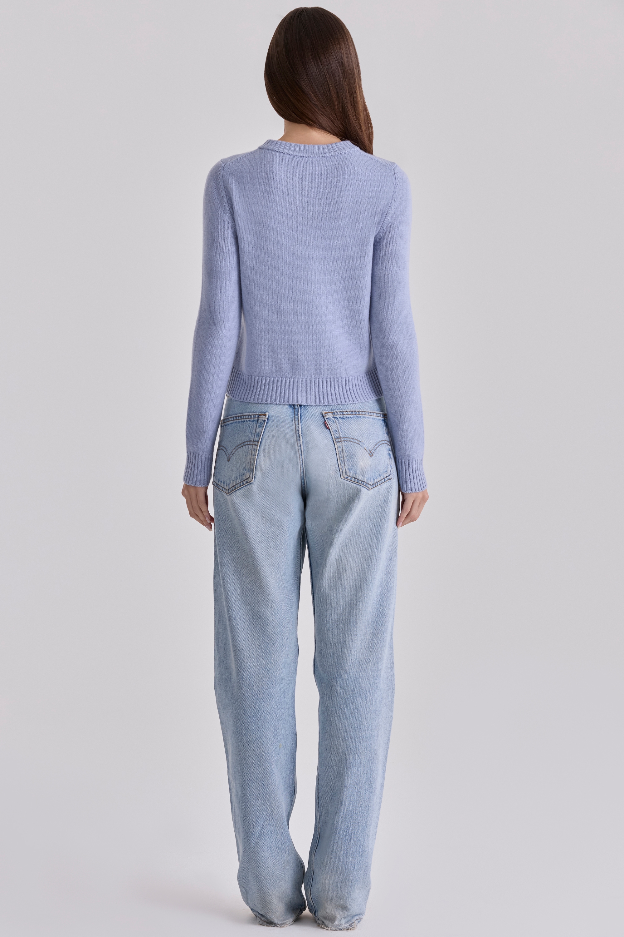 Signature  Bluebell Cashmere + Merino Wool Cardigan — image 10