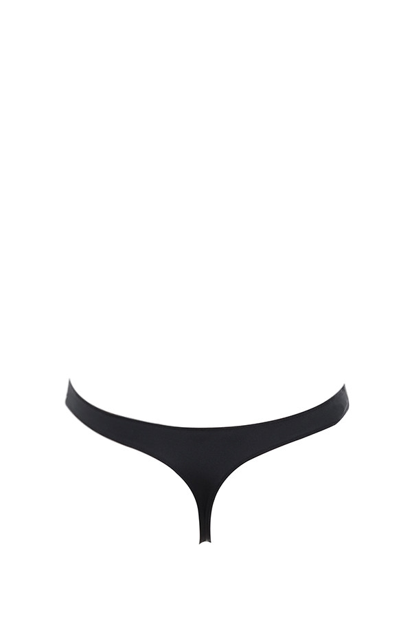 Plunge Self Adhesive Backless Bodysuit - Black — image 10