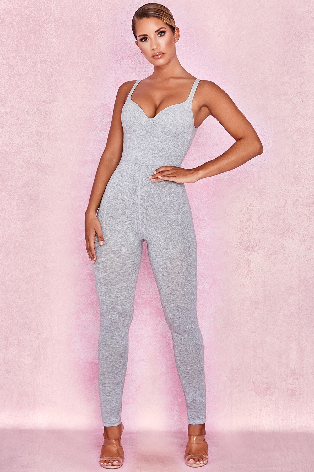 Kalani  Grey Soft Loungewear Jumpsuit — image 1