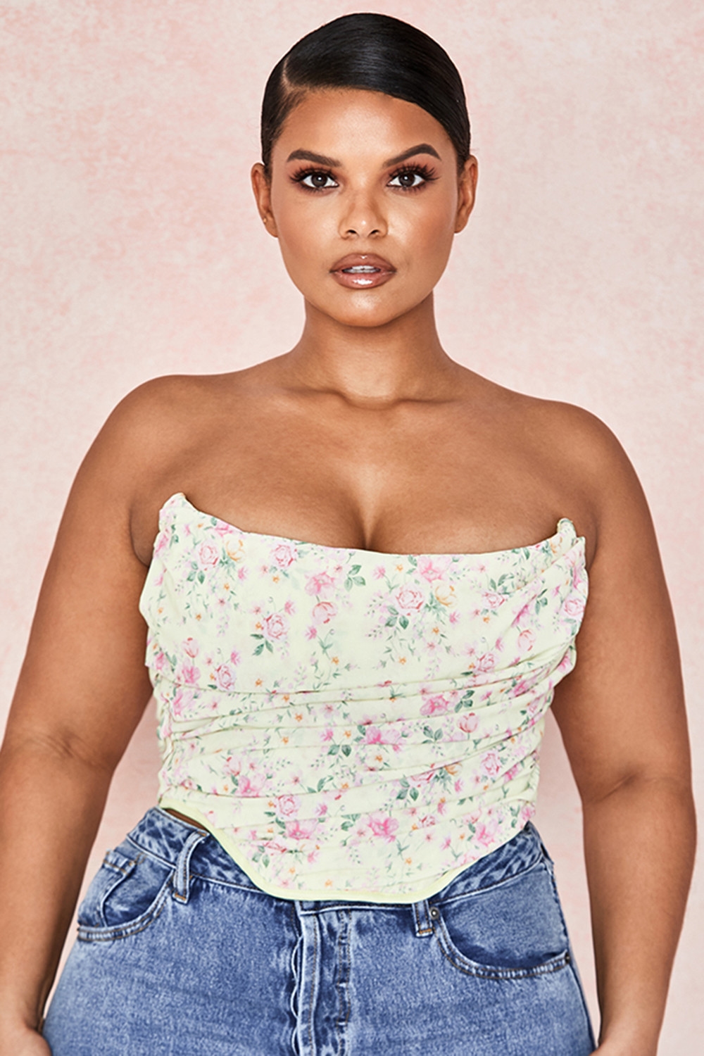 Vivienne  Lemon Floral Corset — image 3