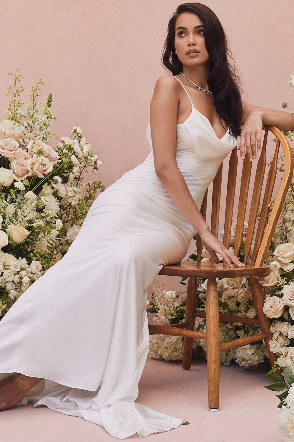 Aurelie  Ivory Draped Back Bridal Gown - Limited Edition — image 5