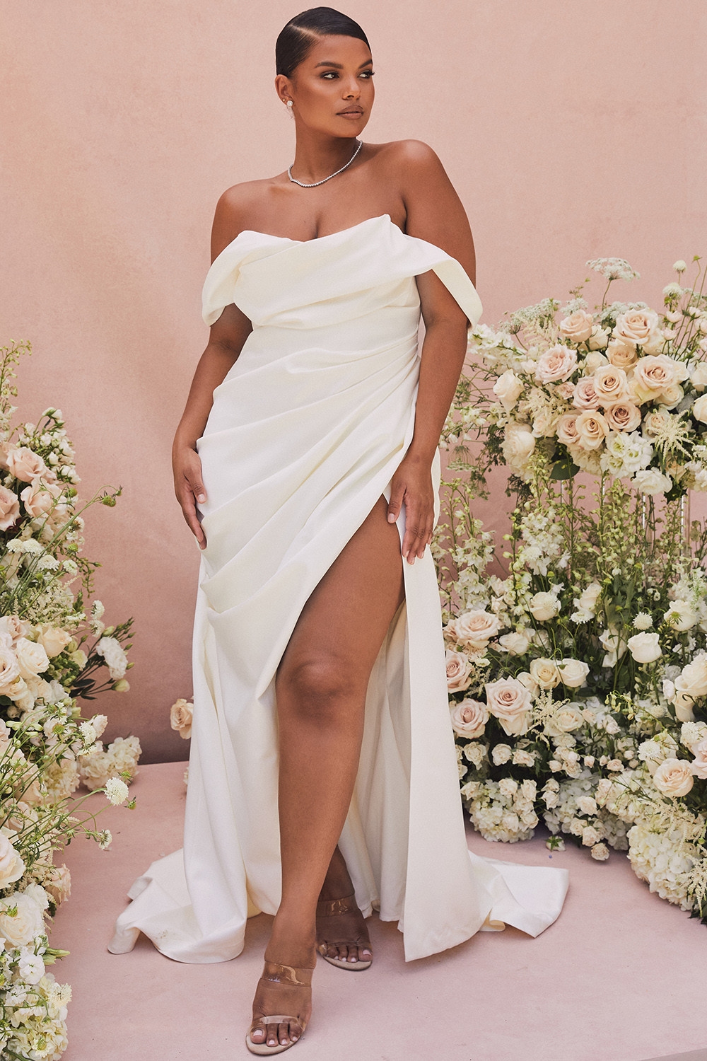Delphine  Ivory Draped Corset Bridal Gown - Limited Edition — image 2