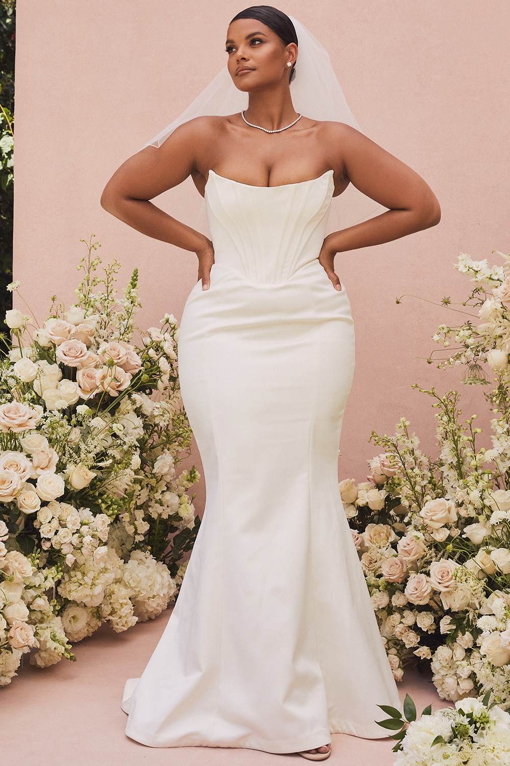Ines  Ivory Strapless Corset Bridal Gown - Limited Edition — image 2
