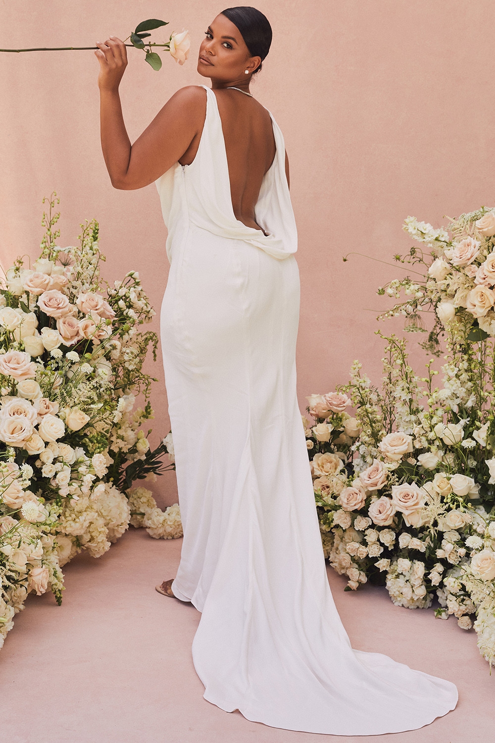 Odette  Ivory Draped Back Bridal Gown - Limited Edition — image 2