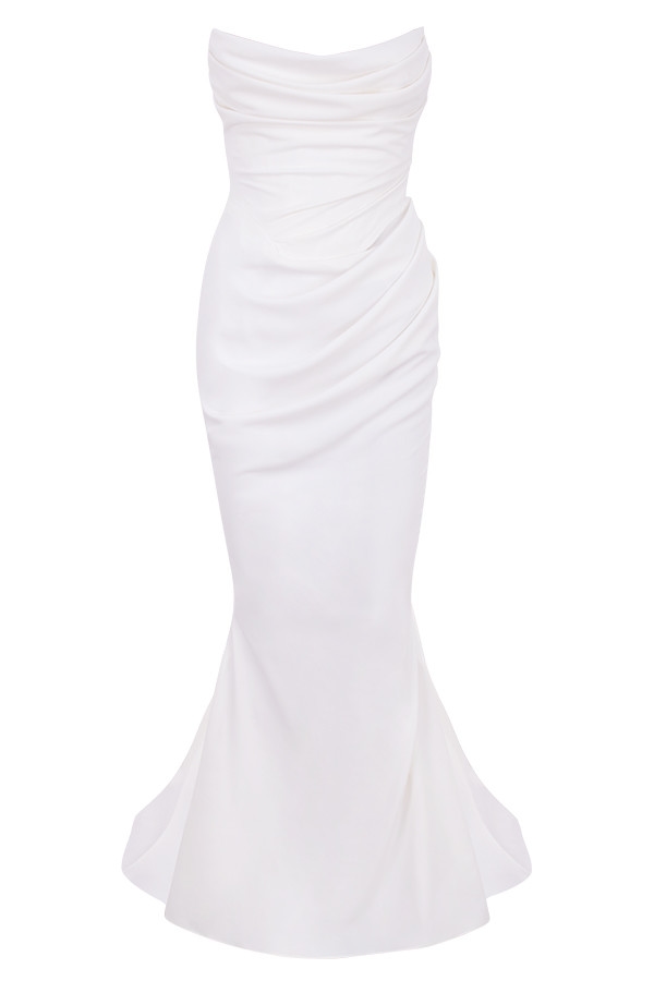Esmee  Ivory Draped Strapless Bridal Gown - Limited Edition — image 16
