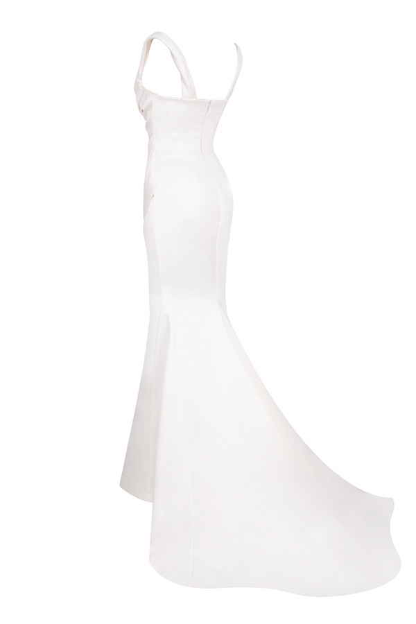 Delphine  Ivory Draped Corset Bridal Gown - Limited Edition — image 21