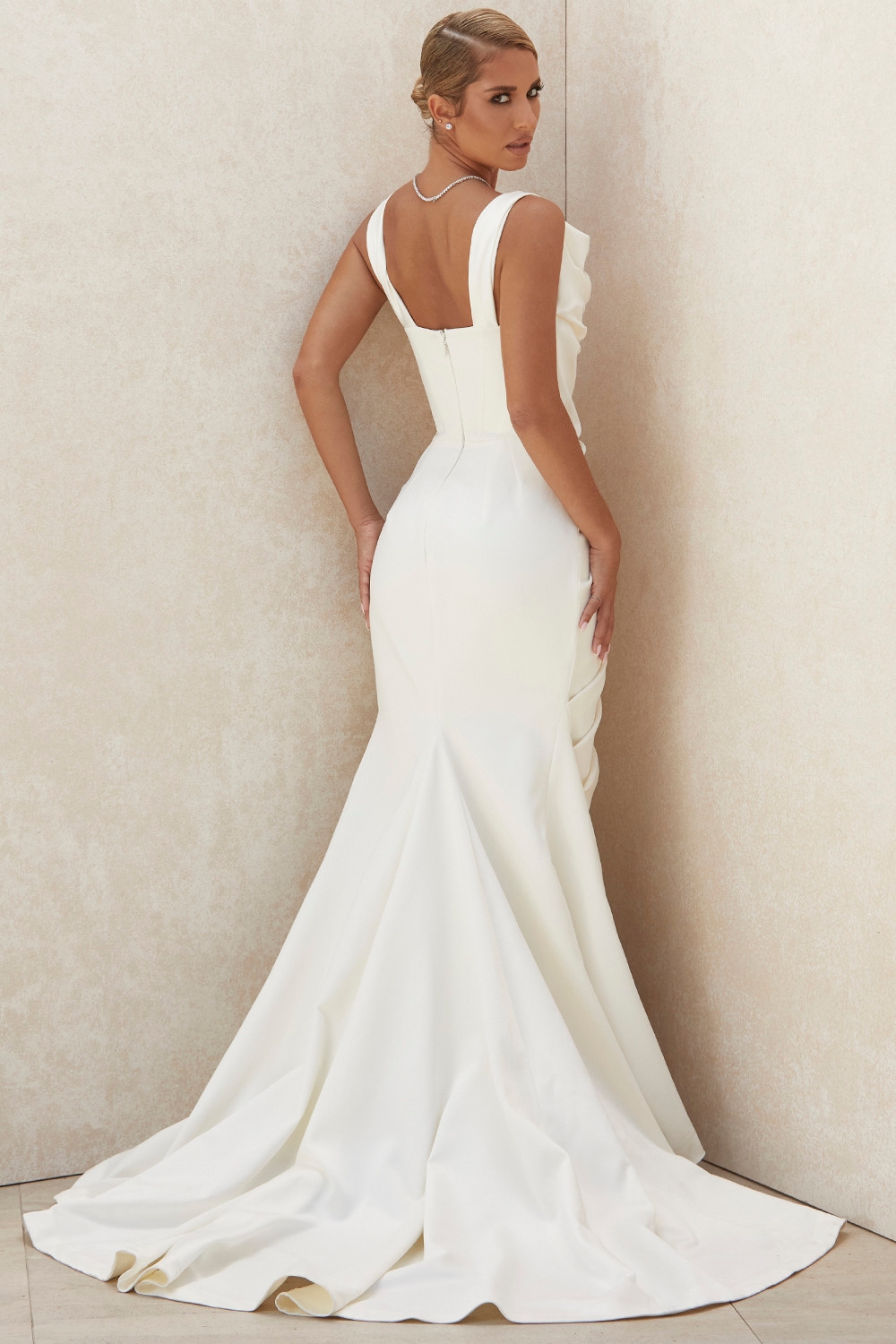 Delphine  Ivory Draped Corset Bridal Gown - Limited Edition — image 15
