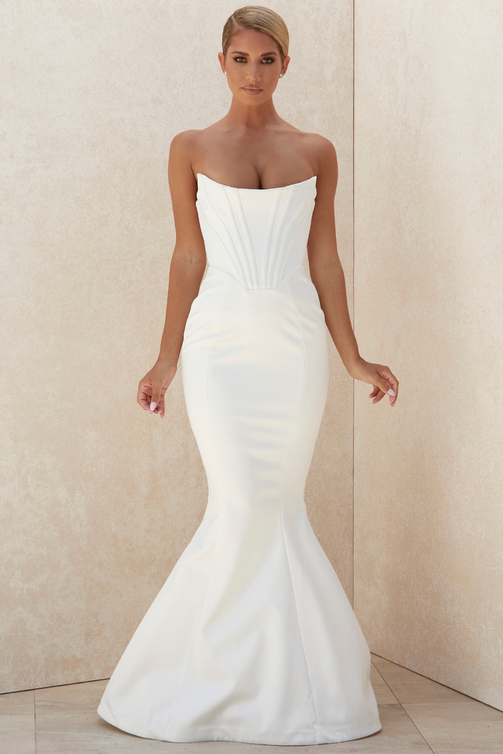 Ines  Ivory Strapless Corset Bridal Gown - Limited Edition — image 8