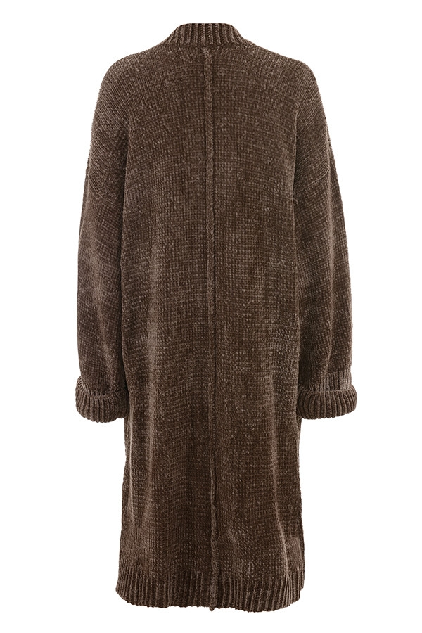 Celine  Chocolate Chenille Slouchy Cardigan — image 22