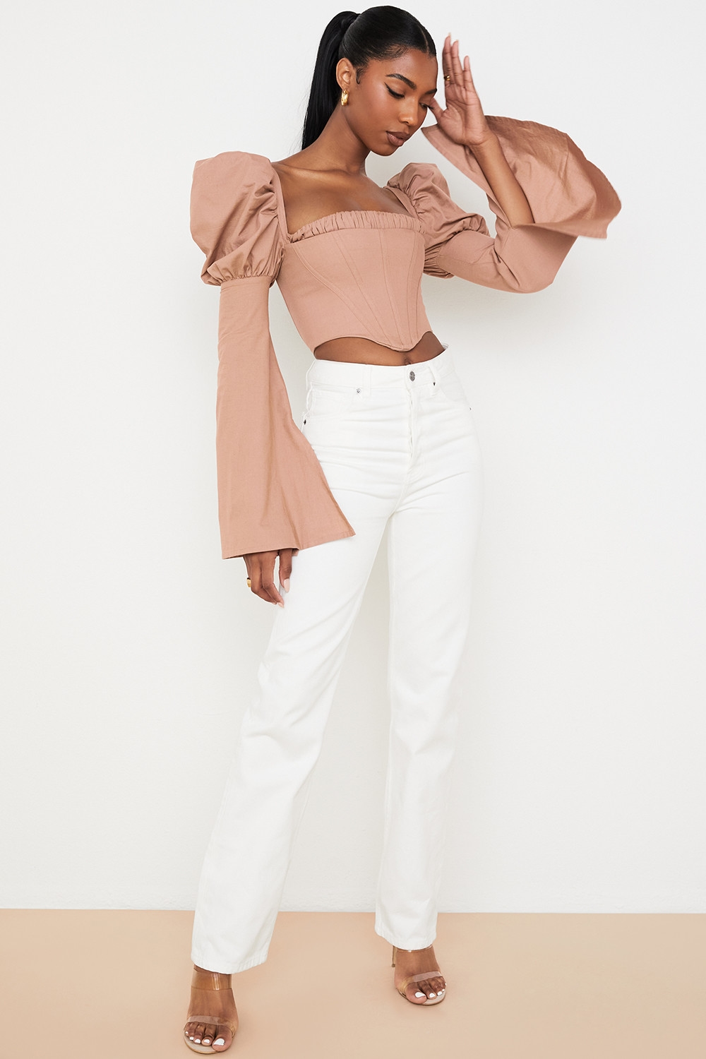 Yara  White Vintage Fit High Waist Jeans — image 3
