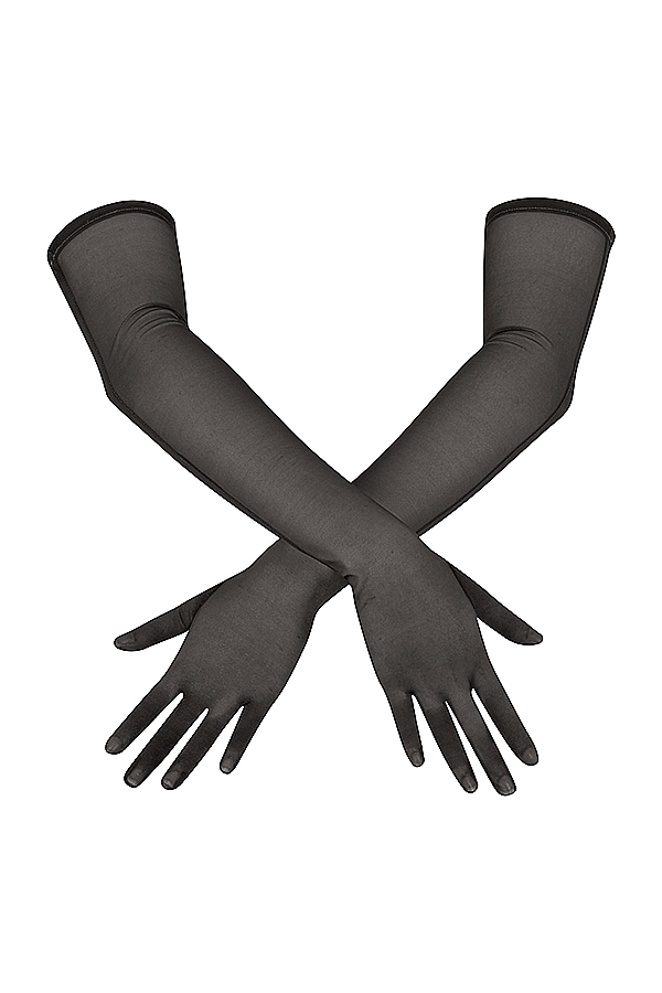 Esther  Black Mesh Opera-length Gloves — image 8
