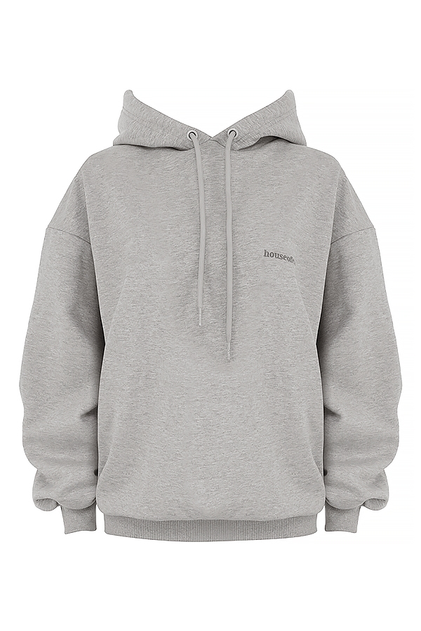 Halo  Light Grey Cotton Fleece-Back Oversized Hoodie — image 14