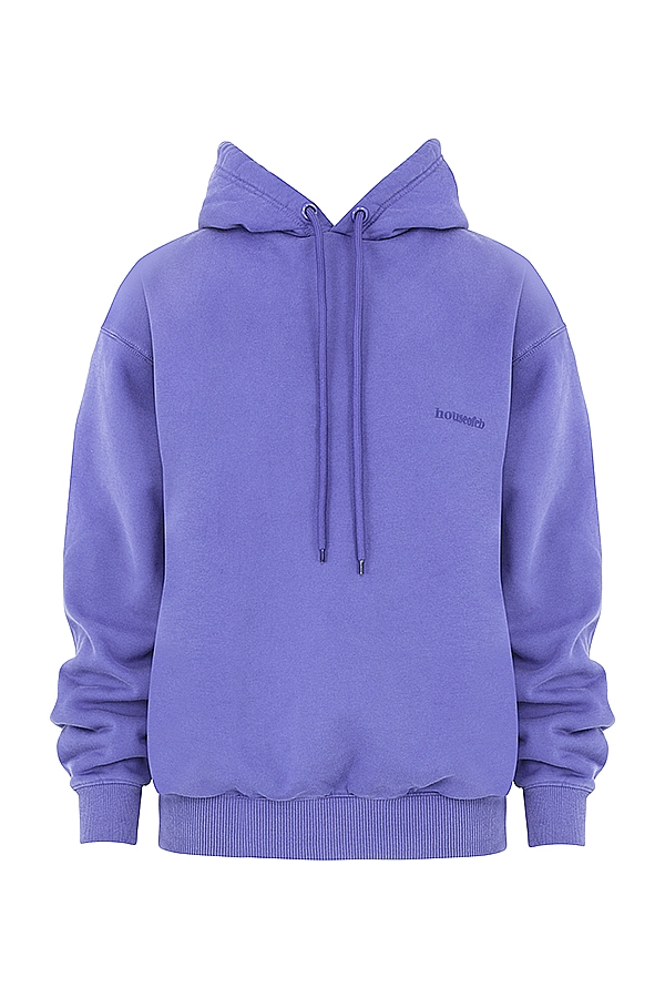 Halo  Purple Cotton Fleece-Back Oversized Hoodie — image 9