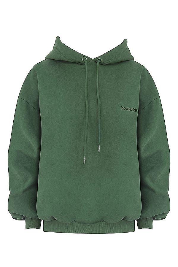 Halo  Moss Cotton Fleece-Back Oversized Hoodie — image 9