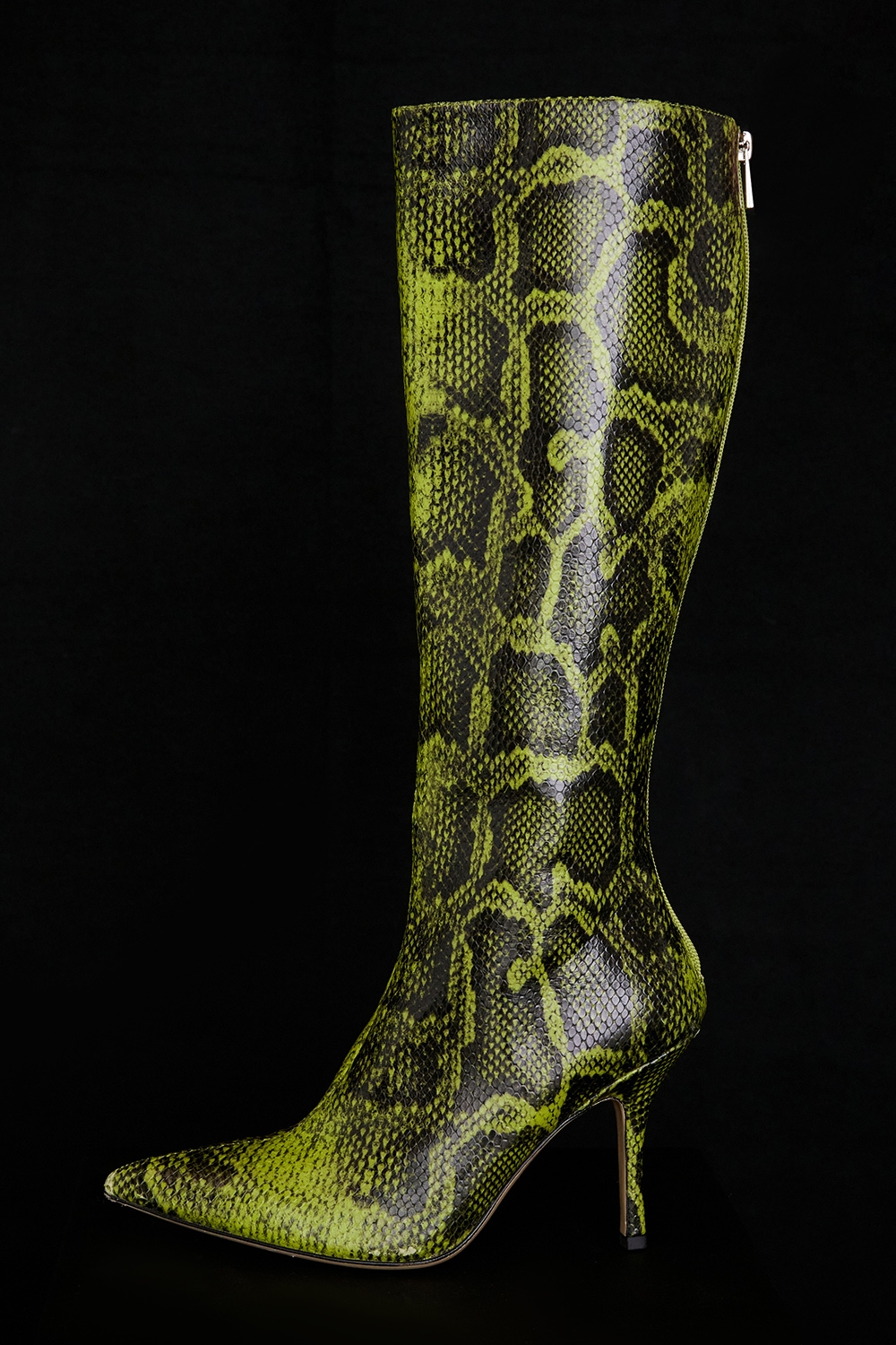 Royale  Green Print Knee High Boots — image 3
