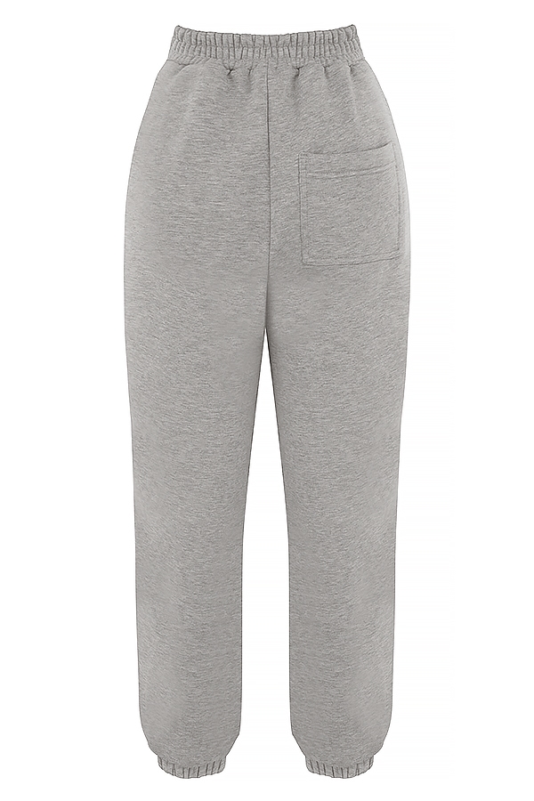 Sky  Light Grey Fleece Back Jogging Trousers — image 15