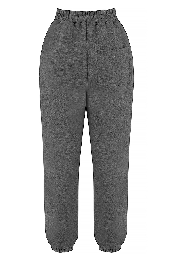 Sky  Dark Grey Fleece Back Jogging Trousers — image 9