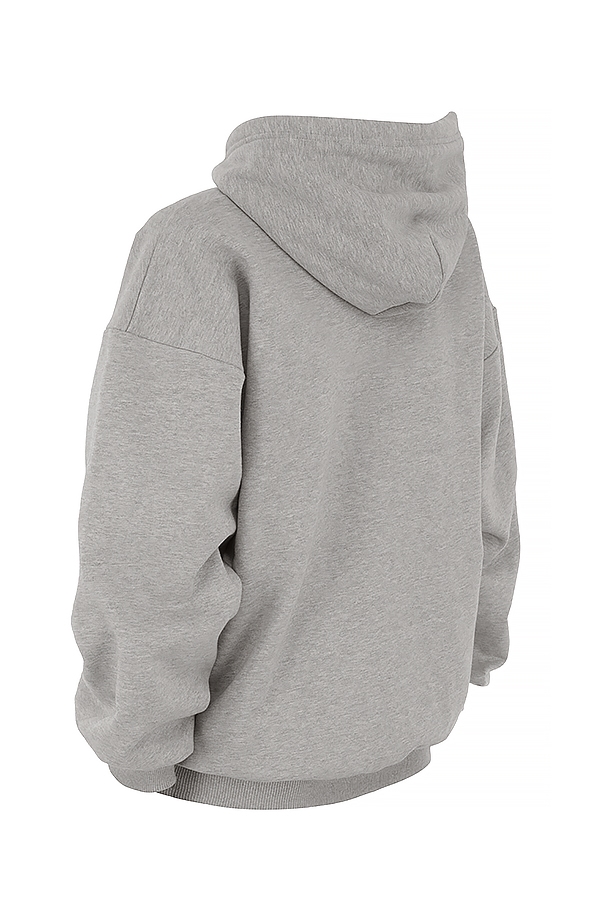 Halo  Light Grey Cotton Fleece-Back Oversized Hoodie — image 15