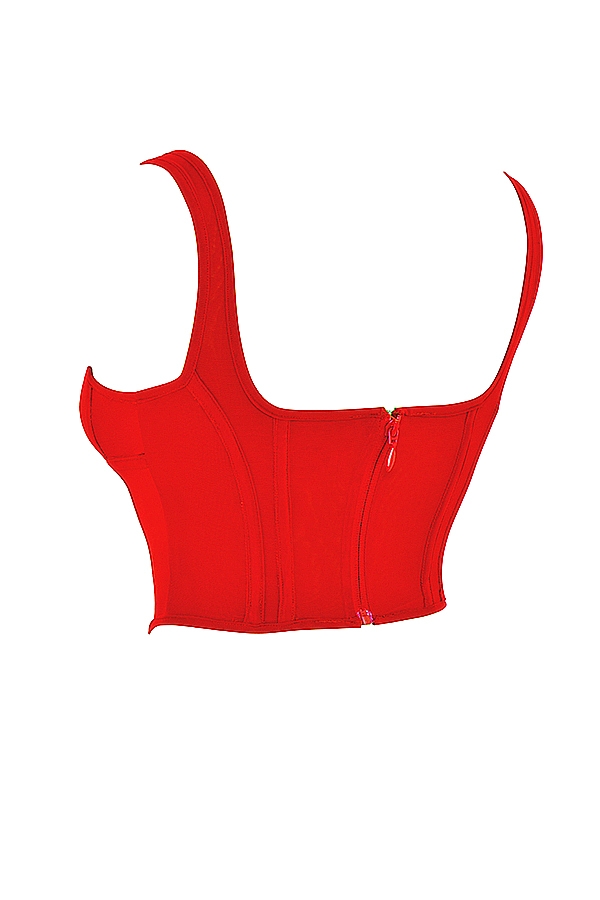 Edetta  Scarlet Mesh Corset — image 12