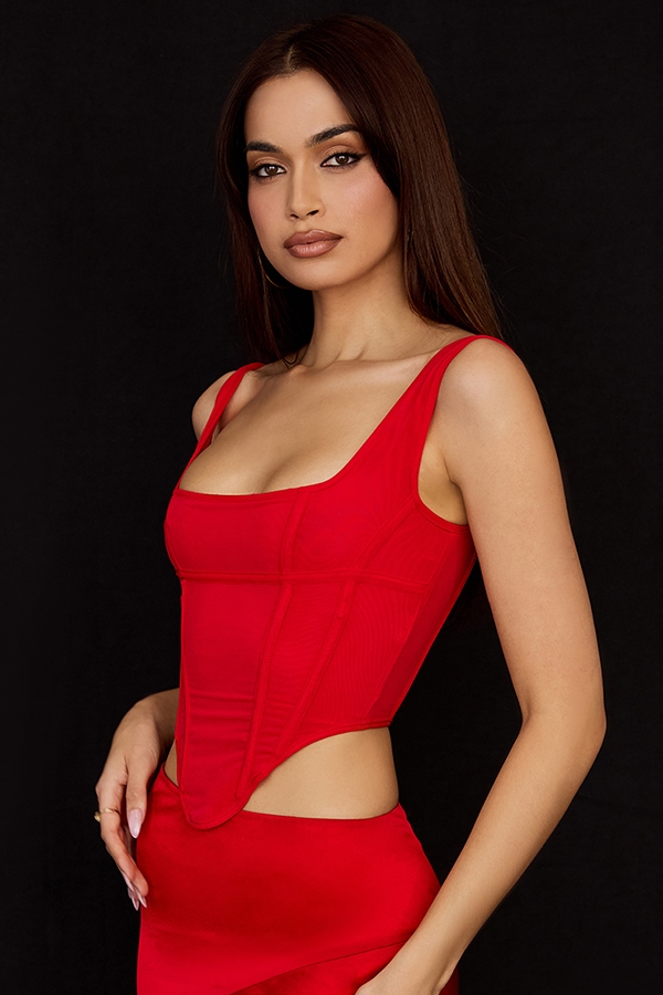 Edetta  Scarlet Mesh Corset — image 6