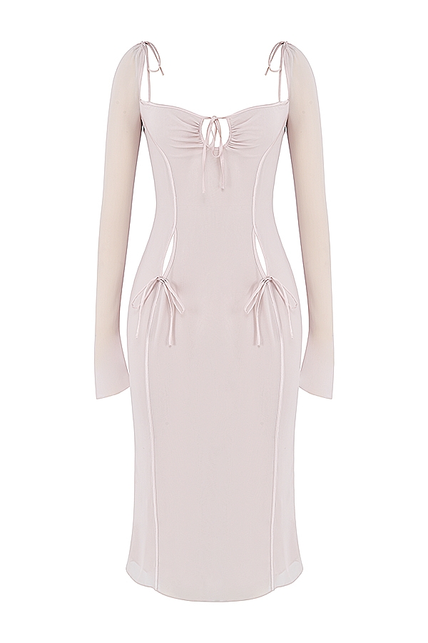 Ophelia  Crystal Cutout Midi Dress — image 9