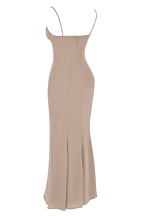 Loren  Latte Corset Maxi Dress — image 15