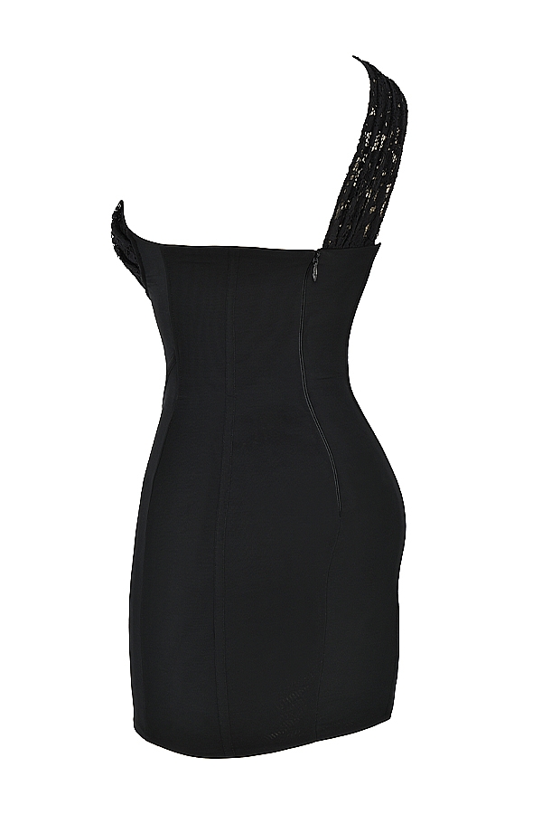 Lily  Black Lace Mini Dress — image 13