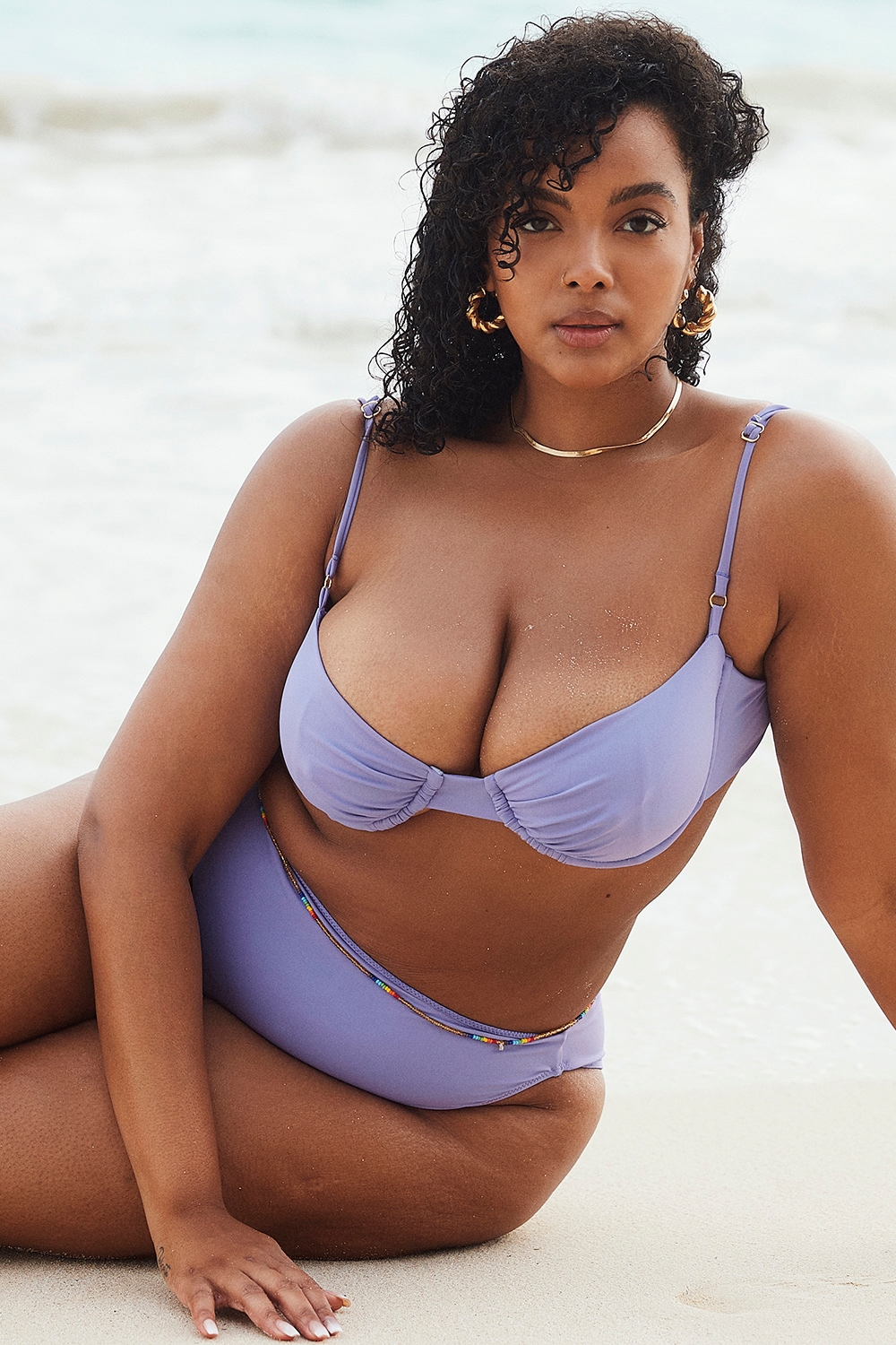 Mykonos  Violet High Waist Bikini Bottom — image 8