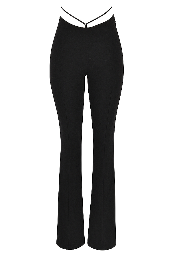 Layla  Black V-Front Trousers — image 9