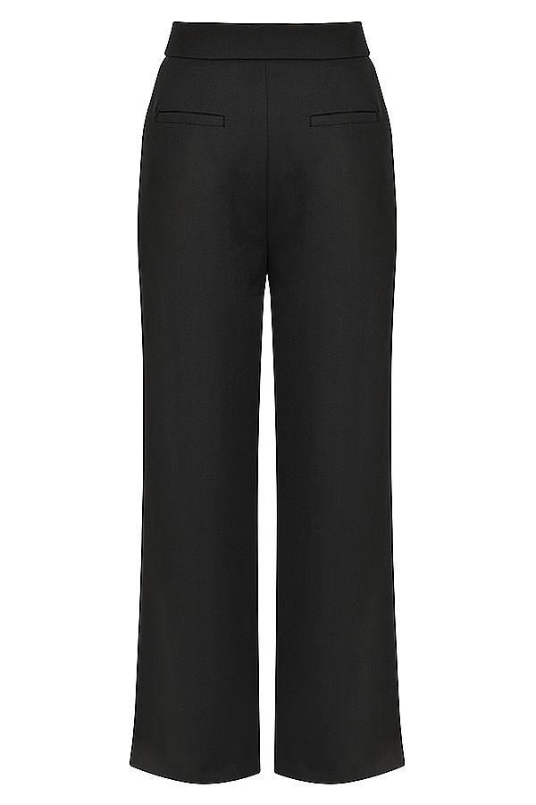 Alivia  Black Loose Fit Trousers — image 12