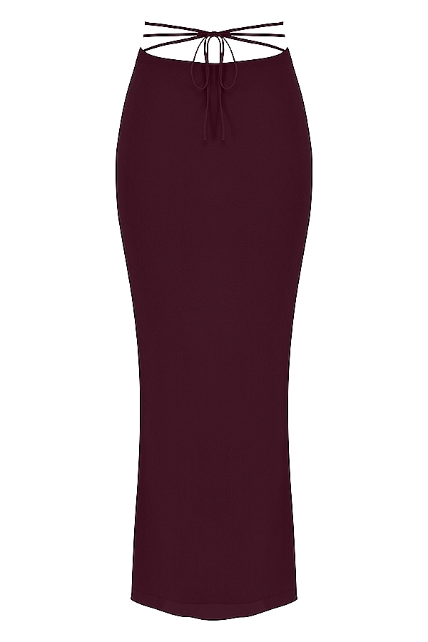 Amalfi  Prune Cutout Maxi Skirt — image 10