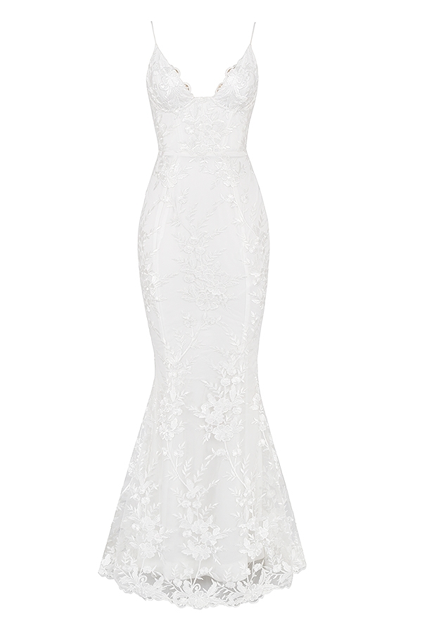 Solene  White Lace Bridal Gown — image 22