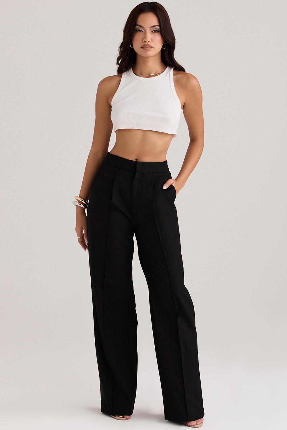 Alivia  Black Loose Fit Trousers — image 2