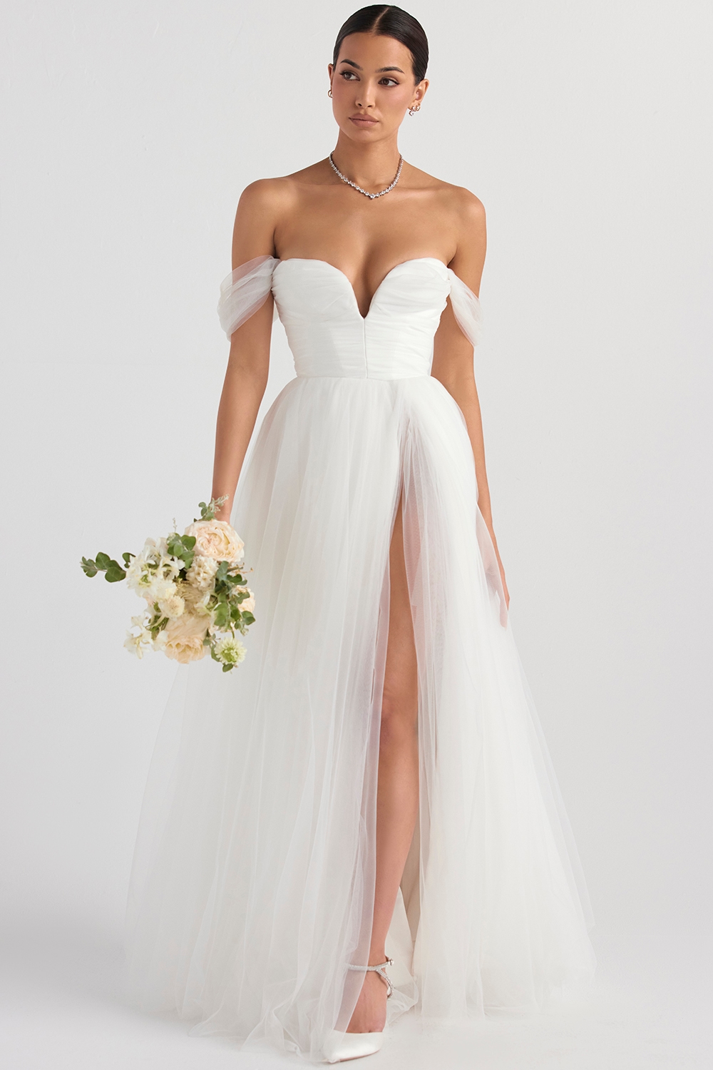 Fairytale  White Tulle Bridal Gown — image 3