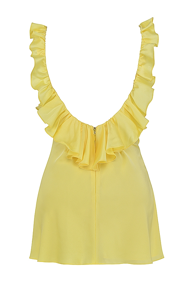 Tink  Buttercup Satin Ruffle Mini Dress — image 18