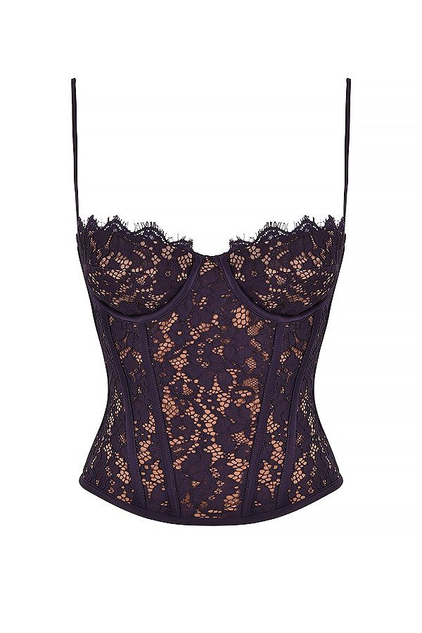 Mila  Night Shade Lace Underwired Corset — image 8