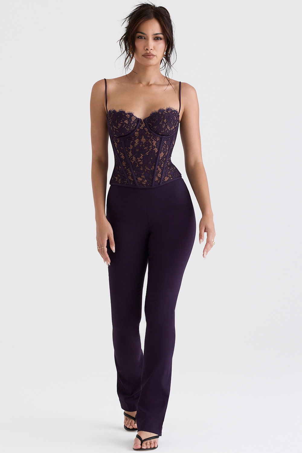 Mila  Night Shade Lace Underwired Corset — image 3
