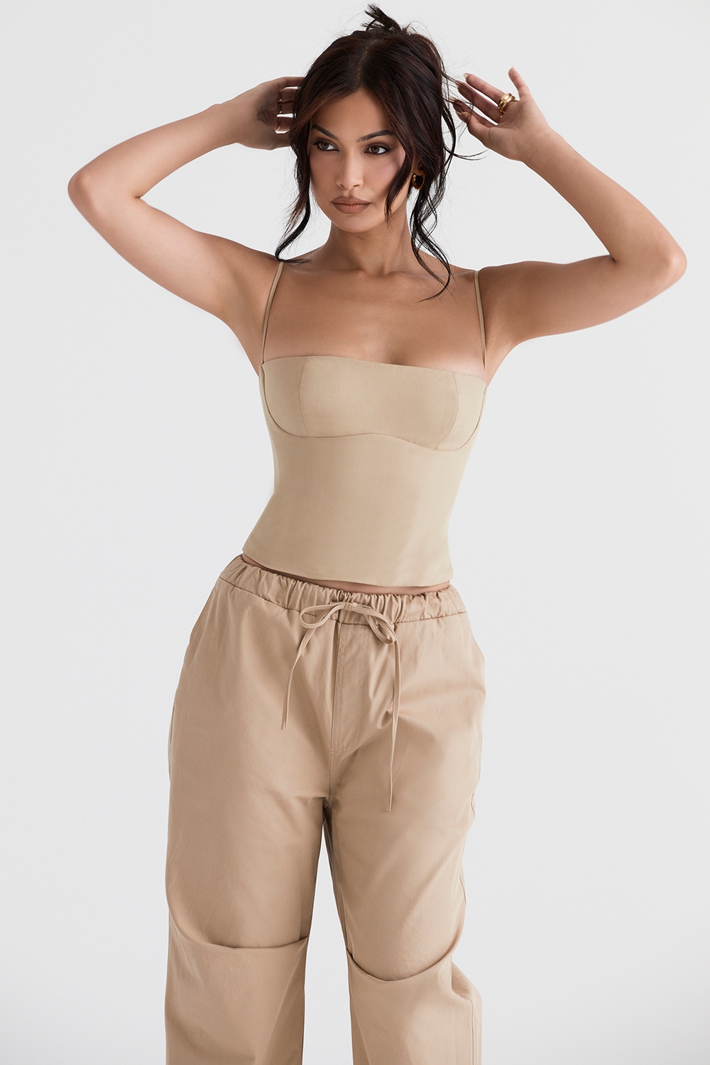Audette  Camel Structured Corset — image 6