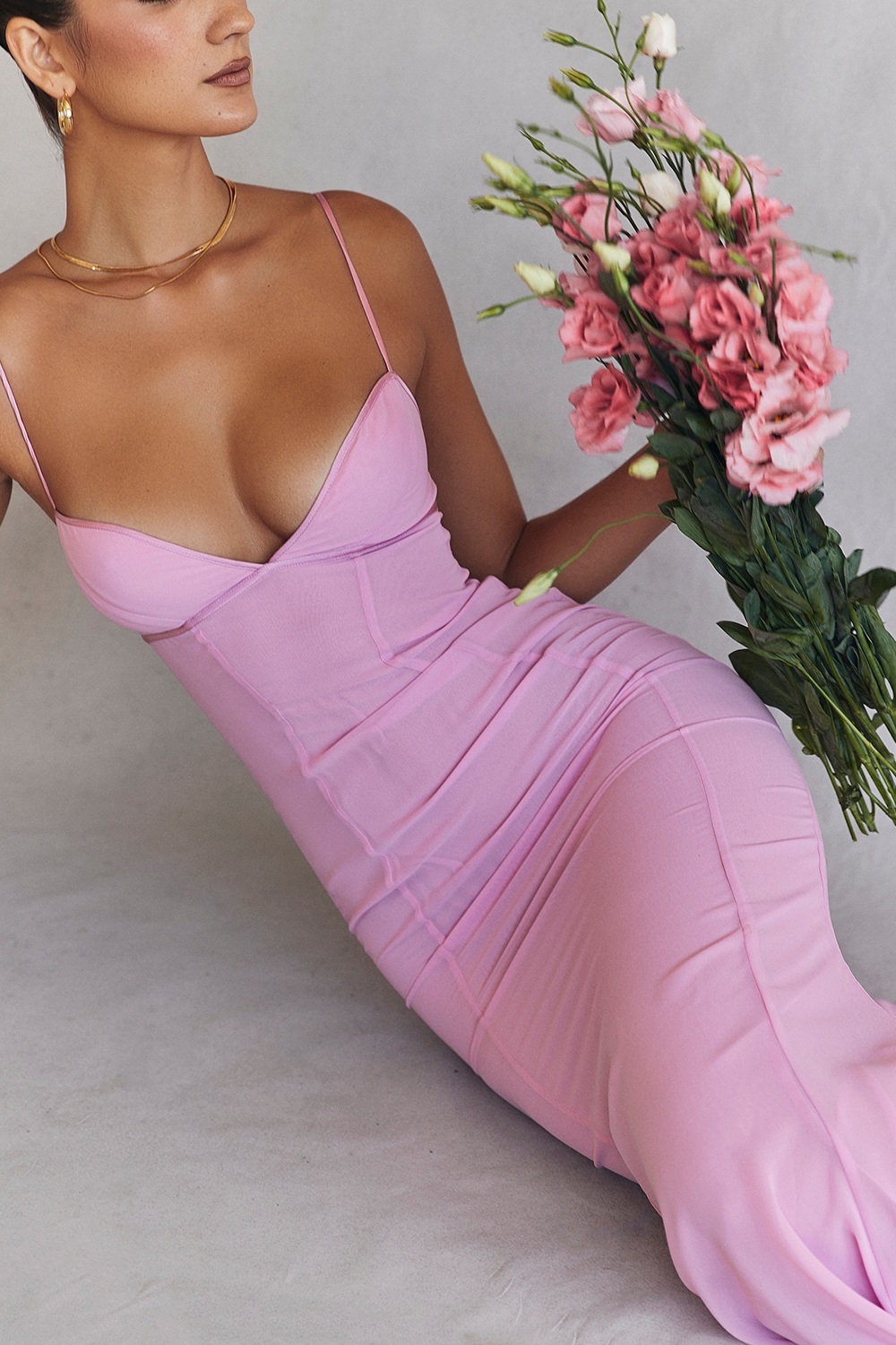 Loren  Pink Maxi Dress — image 9