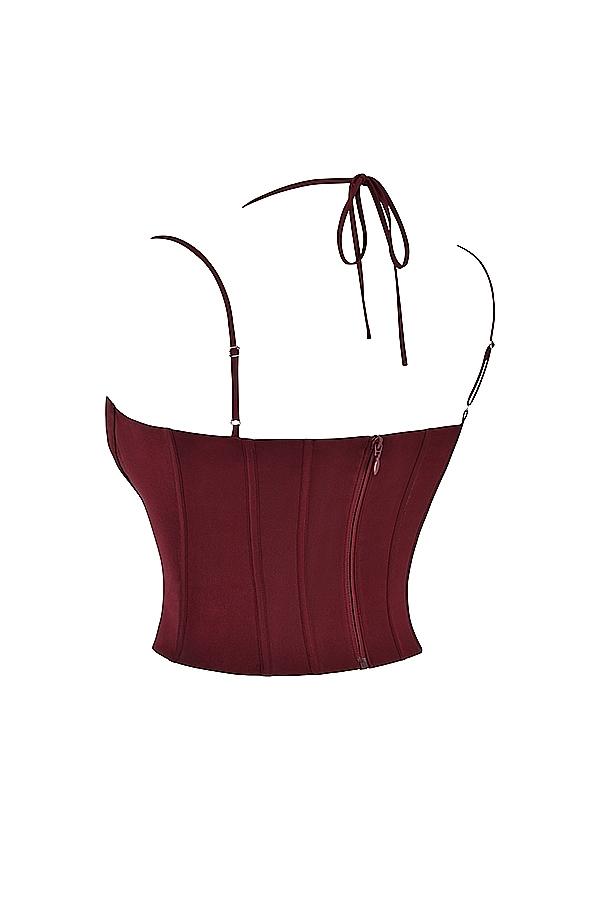 Chantelle  Wine Satin Corset — image 14