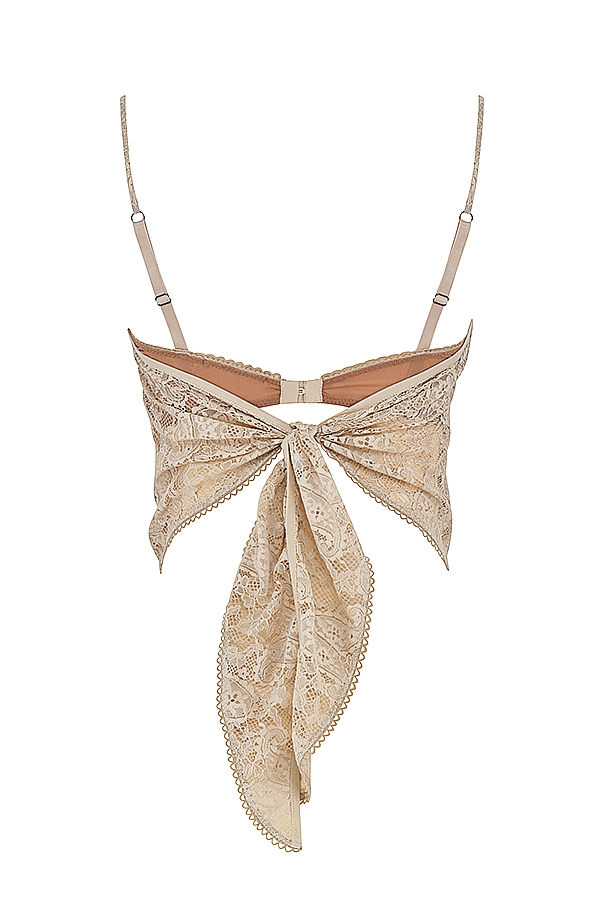 Fernanda  Cream Paisley Lace Top — image 17