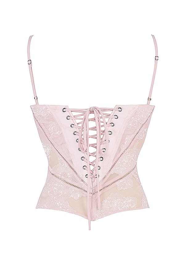 Lisette  Pink Floral Lace Camisole — image 14