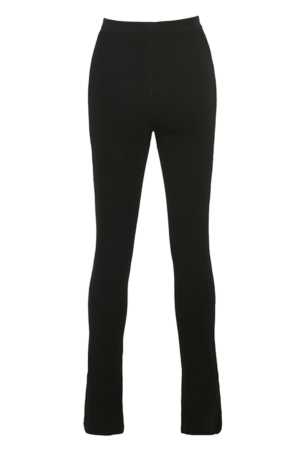 Mitzi  Black Ribbed Knit Leggings — image 14